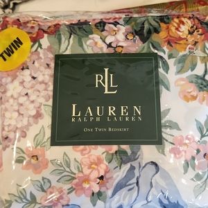 Rare ralph lauren twin bed skirt-allison